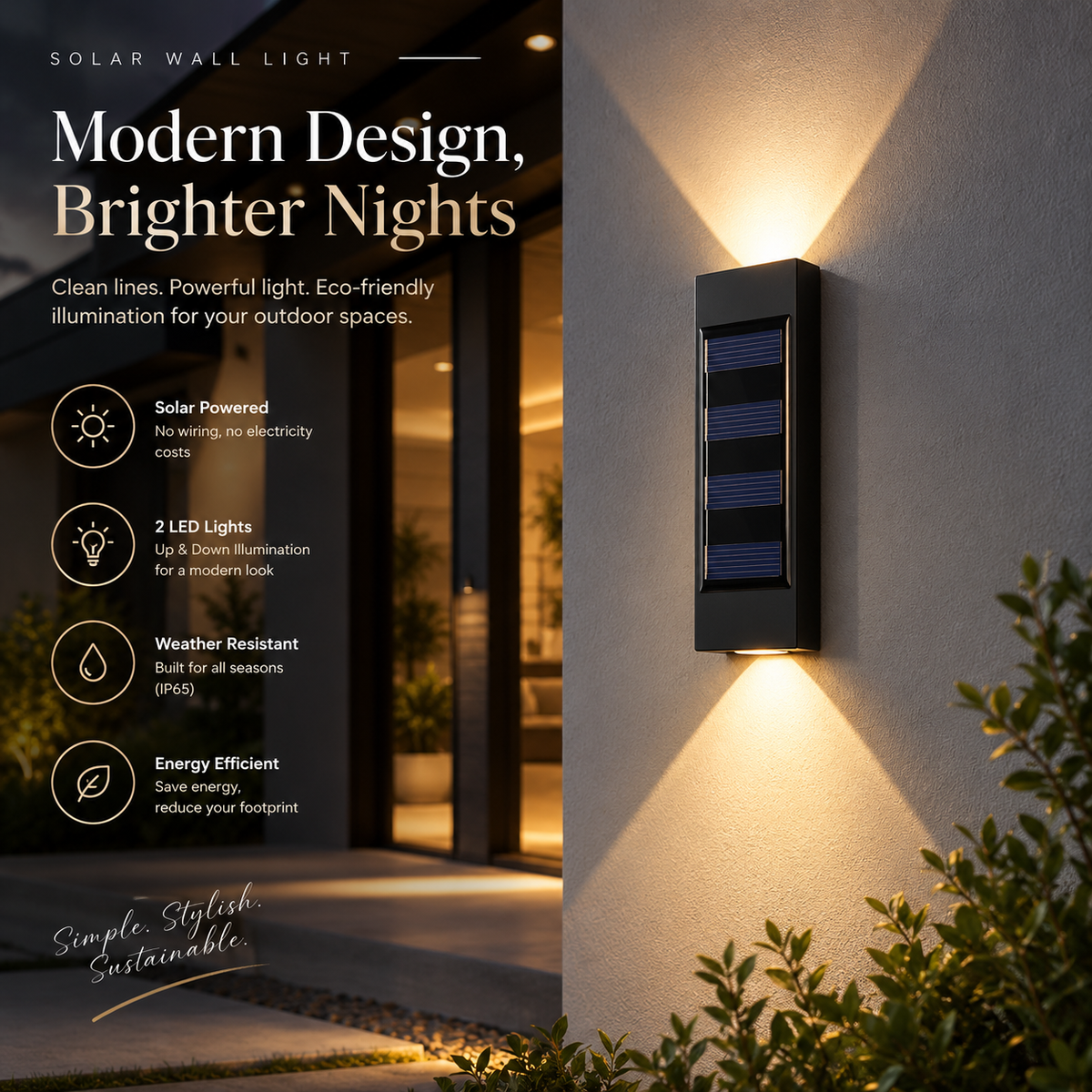 Outdoor Waterproof wall mount light