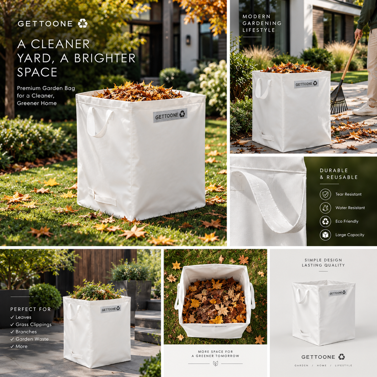 Heavy Duty Lawn and Leaf Bag 92L